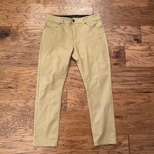 Nick Danger New York Mens Slim Fit Khaki Tan Chino Pants 34x30 Moto Detail